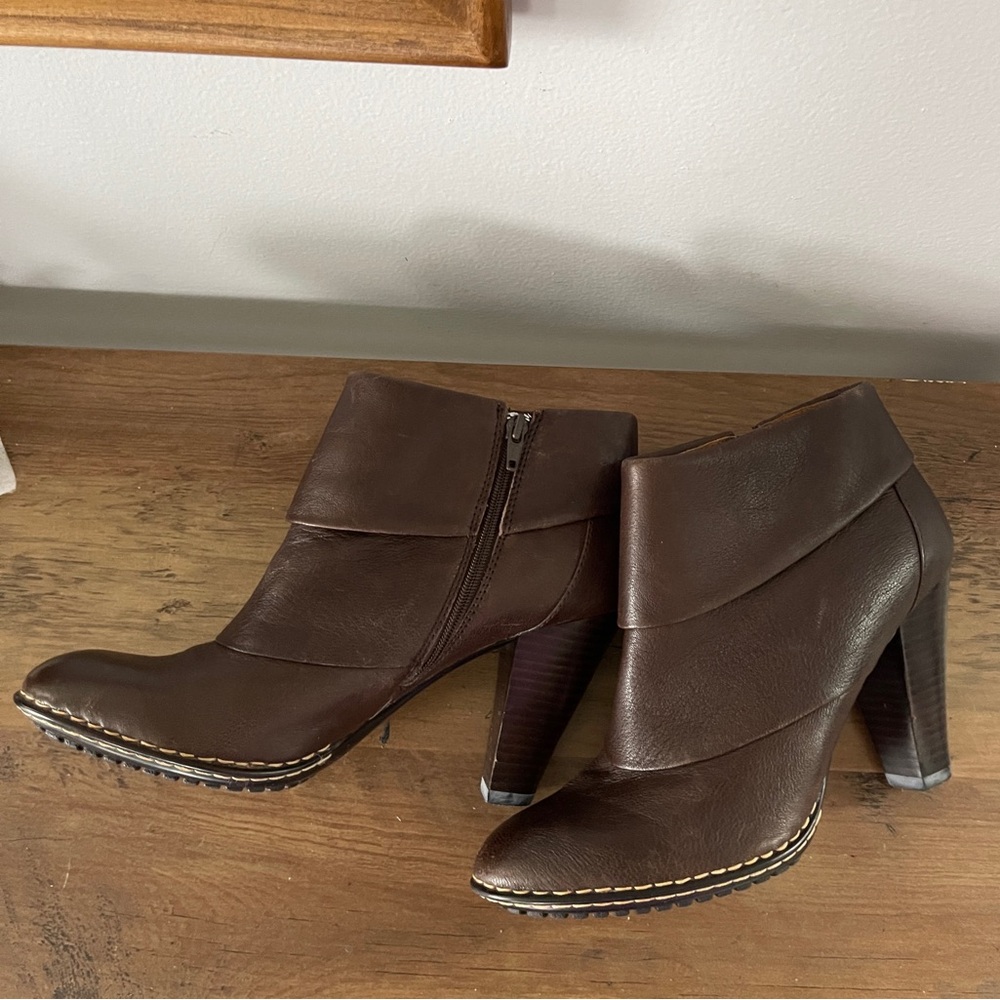 Sofft Dark Brown Heeled Boots - Picture 12 of 12